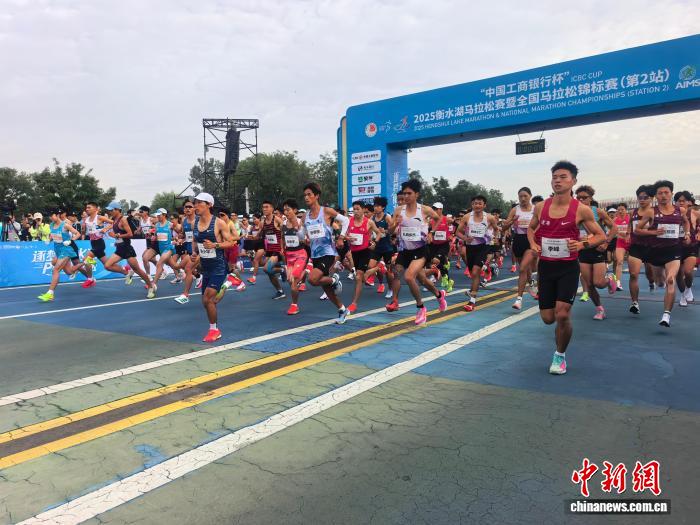 2025衡水湖马拉松引入智能语音播报系统 分枪起跑